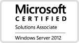 MCSA Windows Server 2012 Certification Badge