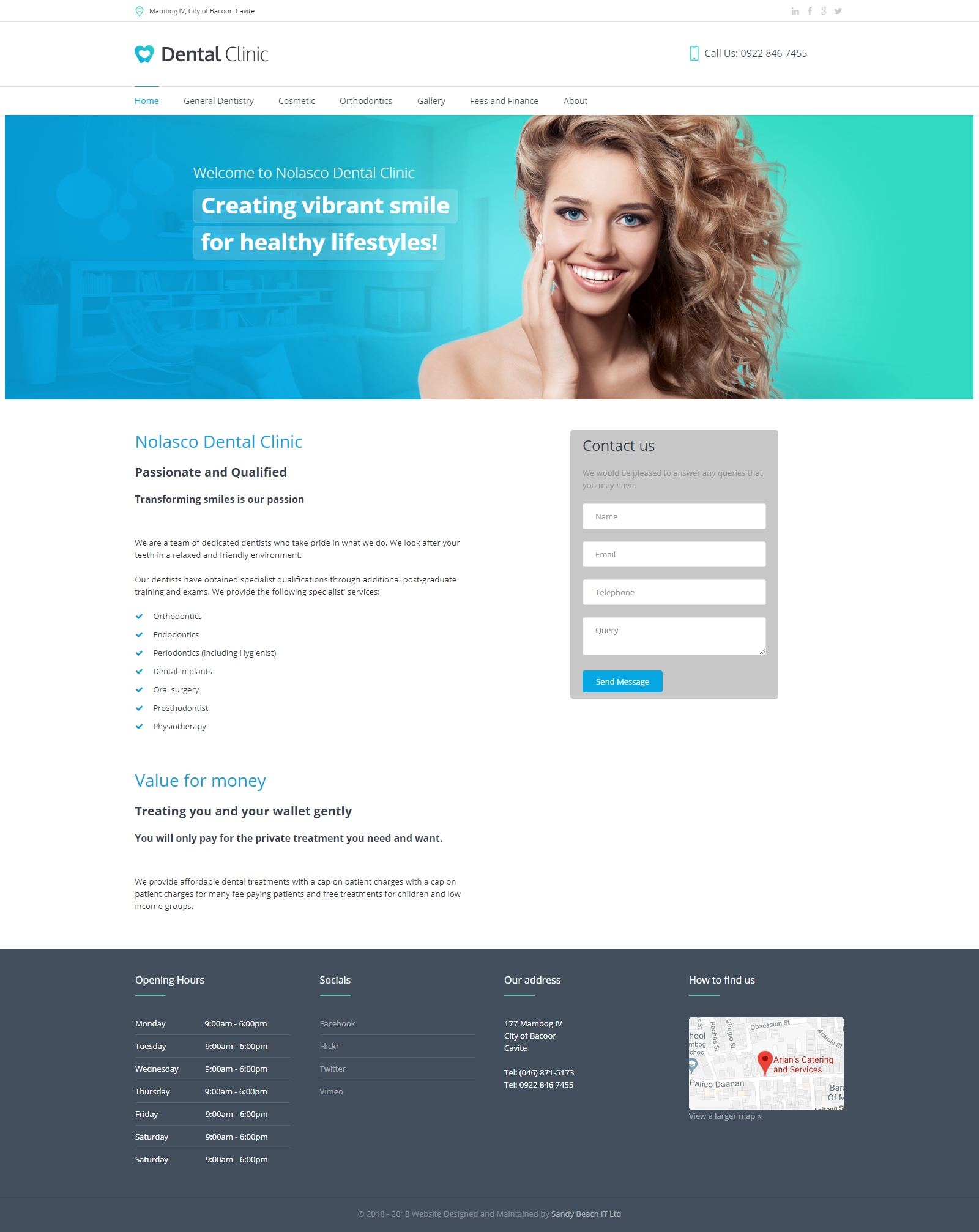 Nolasco Dental Clinic website preview